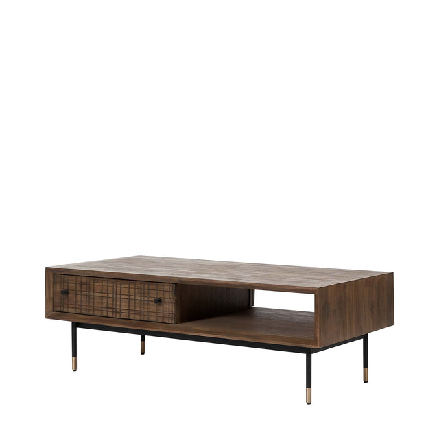 Ruma Acacia Wood 2 Drawer Coffee Table | Furniture | Rūma