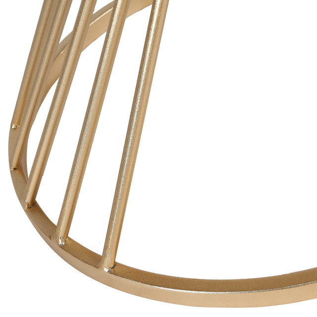 Ruma Glass and Gold Metal Small Side Table | Tables | Rūma