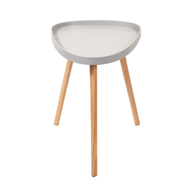 Ruma Light Grey Teardrop Side Table | Furniture | Ruma
