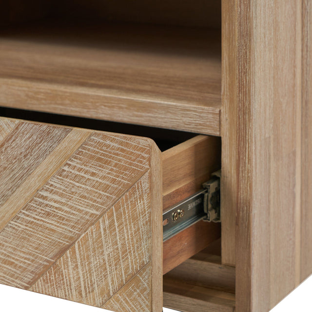 Ruma Renzo Acacia Wood Bedside Table | Furniture | Rūma