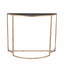 Ruma Gold & Black Half Moon Hallway Console Table | Furniture | Ruma