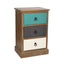 Ruma 3 Drawer Pine Wood Bedside Table Unit | Furniture | Rūma