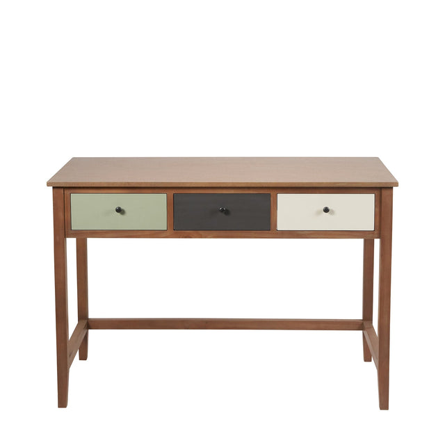 Ruma Sage 3 Drawer Pine Wood Desk | Furniture | Rūma