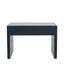 Ruma Grey Velvet & Glass Hallway Console Table | Furniture | Ruma