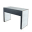 Ruma Grey Velvet & Glass Hallway Console Table | Furniture | Ruma