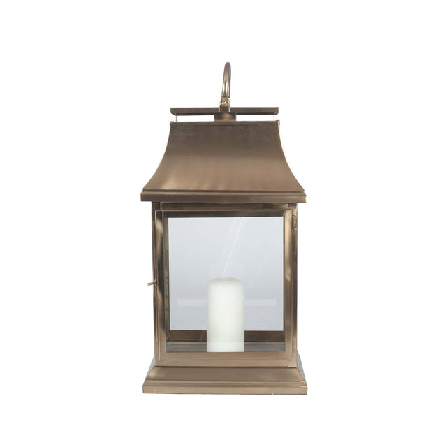 Ruma Antique Brass & Glass Oblong Lantern Large | Home Accents | Ruma
