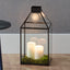 Ruma Black Brass Metal & Glass Square Lantern | Home Accents | Ruma