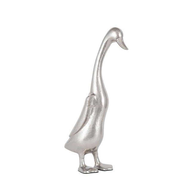 Ruma Silver Metal Large Duck Statue | Home Accents | Rūma