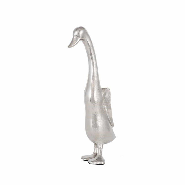 Ruma Silver Metal Large Duck Statue | Home Accents | Rūma