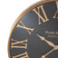 Ruma Antique Gold & Black Metal Round Wall Clock | Home Accents | Ruma