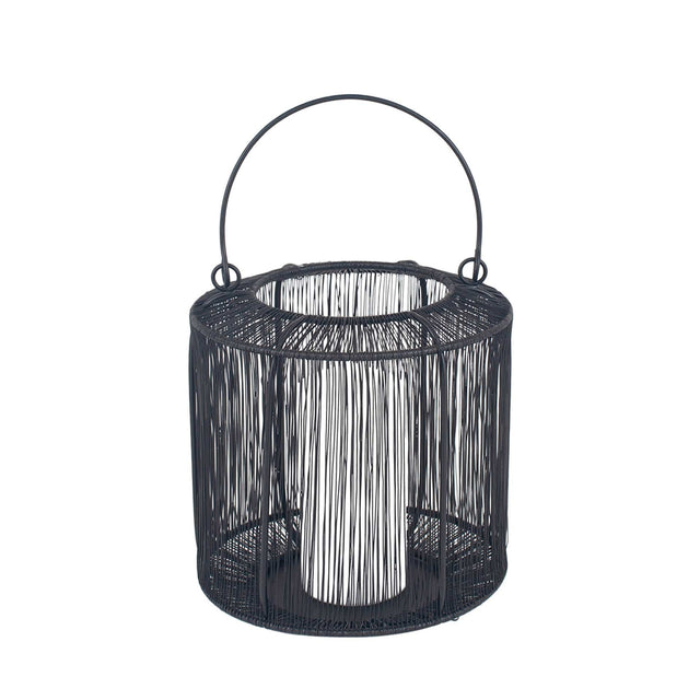 Ruma Matt Black Mesh Metal Round Lantern Small | Home Accents | Ruma