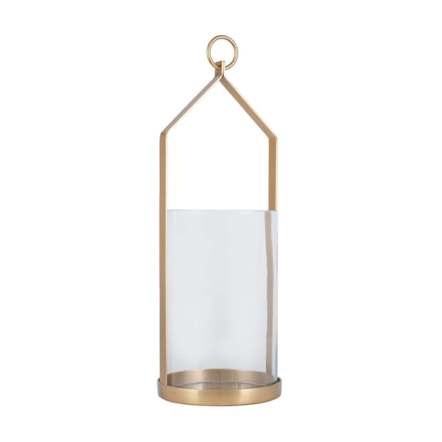 Ruma Glass & Brass Metal Large Hurricane | Home  Accents | Rūma