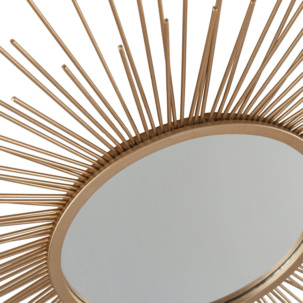 Ruma Gold Metal Starburst Round Wall Mirror | Home  Accents | Rūma