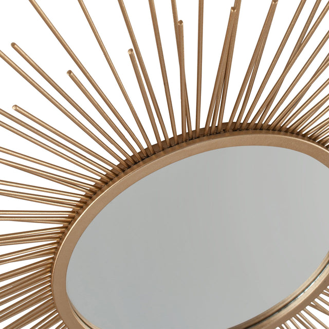 Ruma Gold Metal Starburst Round Wall Mirror | Home  Accents | Rūma