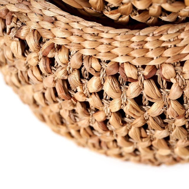 Ruma Woven Water Hyacinth S/3 Handled Round Baskets | Home  Accents | Rūma
