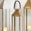 Ruma Shiny Gold Steel & Glass Medium Lantern | Home Accents | Ruma