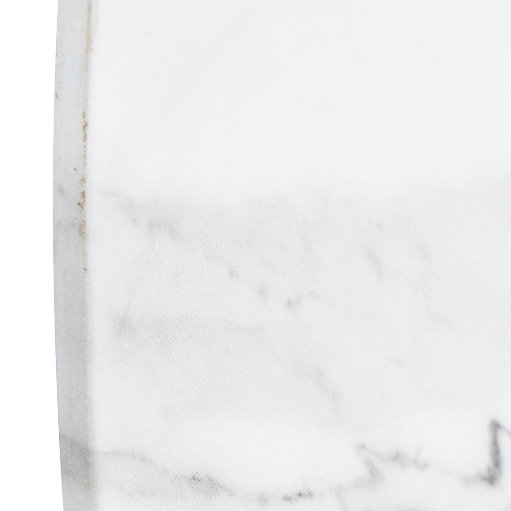 Ruma White Marble Veneer Round Wall Mirror | Home Accents | Rūma