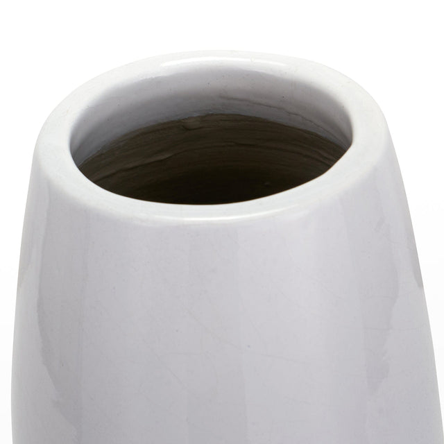 Ruma  White Face Design Stoneware Vase | Vases | Rūma