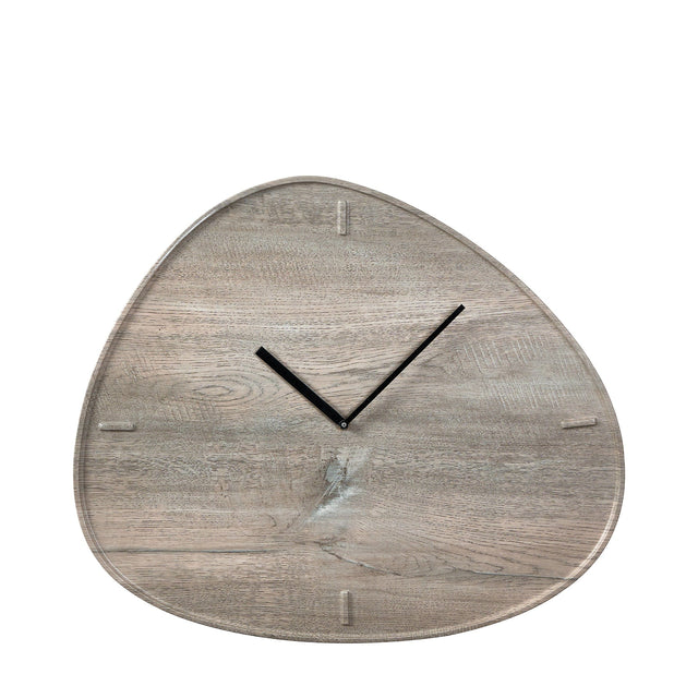 Ruma  Grey Oak Finish Tear Wall Clock | Home Accents | Rūma