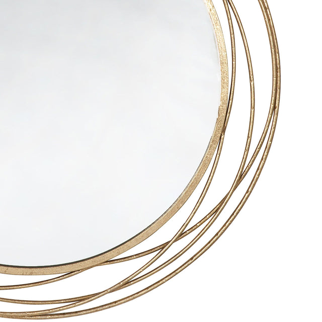 Ruma Antique Gold Metal Round Wall Mirror | Home Accents | Ruma