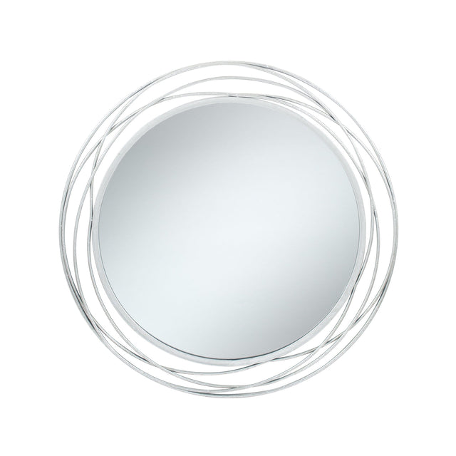 Ruma Antique Silver Metal Round Wall Mirror | Home Accents | Ruma