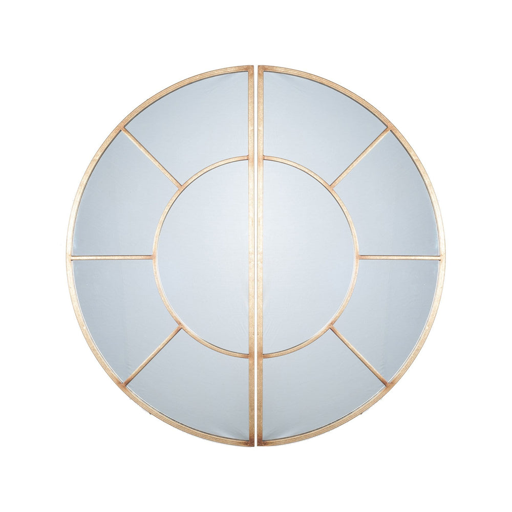 Ruma Antique Gold Metal 2 Oval Section Wall Mirror | Home Accents | Ruma