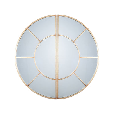 Ruma Antique Gold Metal 2 Oval Section Wall Mirror | Home Accents | Ruma
