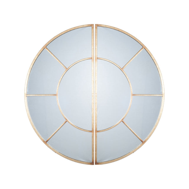 Ruma Antique Gold Metal 2 Oval Section Wall Mirror | Home Accents | Ruma