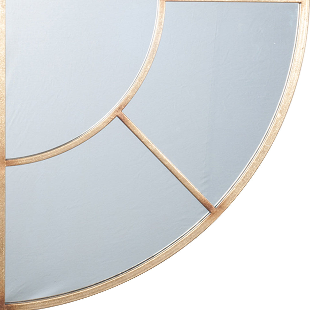 Eros Antique Gold 2 Half Moon Section Wall Mirror | Home Accents