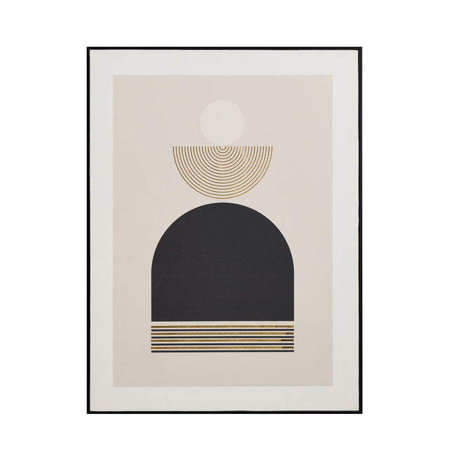 Ruma Art Deco Print with Gold Detail and Black Frame | Home Accents | Rūma