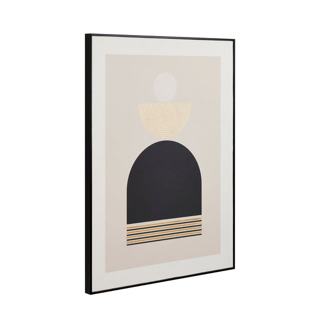 Ruma Art Deco Print with Gold Detail and Black Frame | Home Accents | Rūma