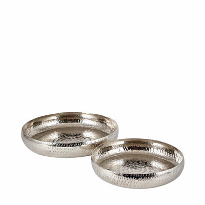 Ruma S/2 Silver Hammered Metal Bowls | Home Accents | Ruma