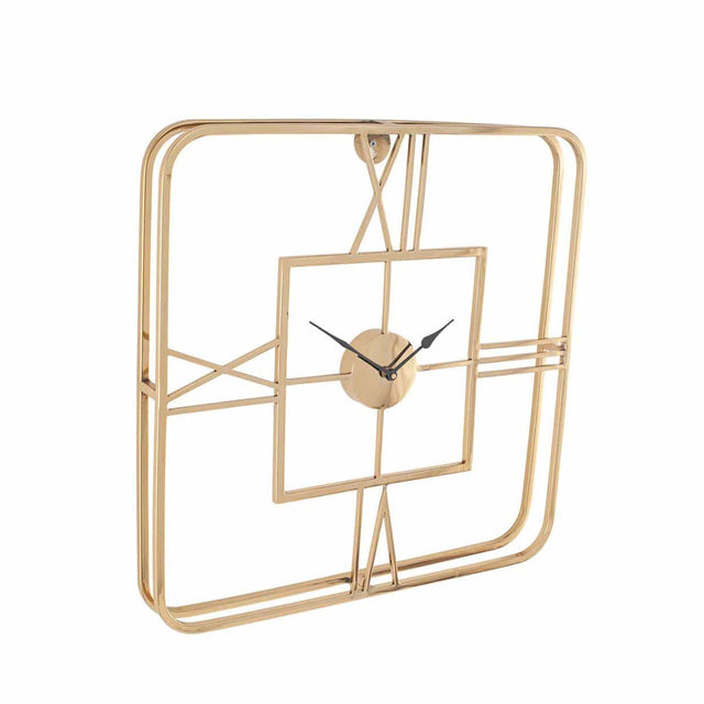 Ruma Gold Metal Square Wall Clock | Home Accents | Rūma