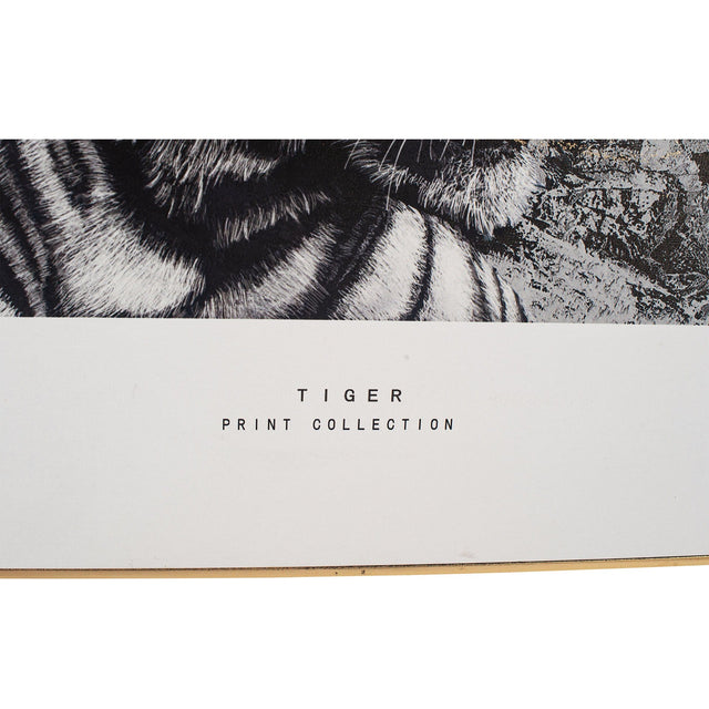 Ruma Tiger Print with Gold Detail  and Black Frame | Home Accents | Rūma