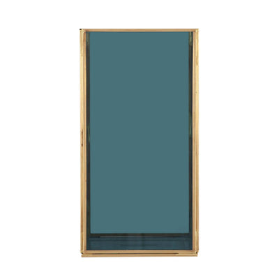 Ruma Smoked Glass and Brass Metal Medium Square Hurricane | Home Accents | Rūma