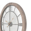 Lambert Natural Wood & Metal Round Wall Clock