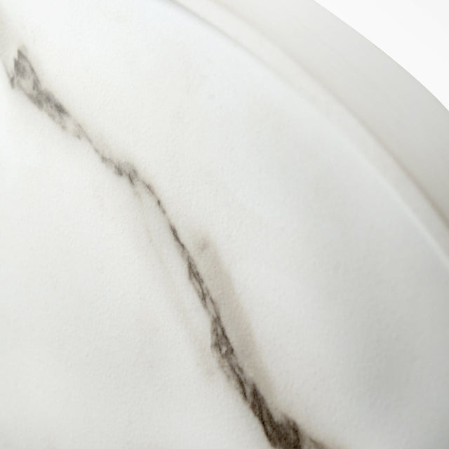 Ruma White Marble Finish Round Wall Clock | Home Accents | Rūma