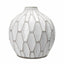 Ruma Geometric White Stoneware Vase | Vases | Rūma