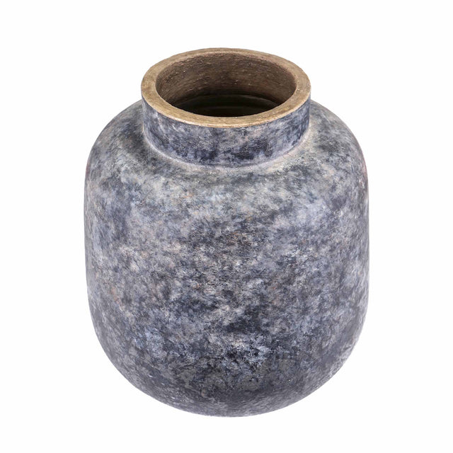 Ruma Textured Volcanic Effect Grey Stoneware Vase | Vases | Rūma