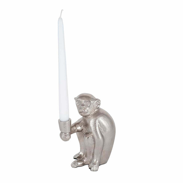 Ruma Silver Metal Monkey Candlestick | Home Accents | Rūma