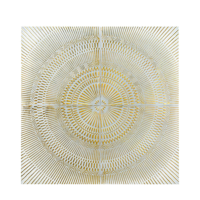 Ruma White and Gold Metal Wall Art | Home Accents | Rūma