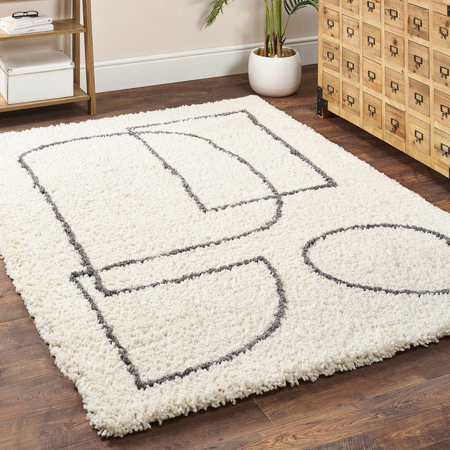 Ruma Cream/Black Monochrome Rug | Home Accents | Rūma