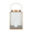 Ruma Antique Brass Metal and Glass Large Square Lantern | Home Accents | Rūma
