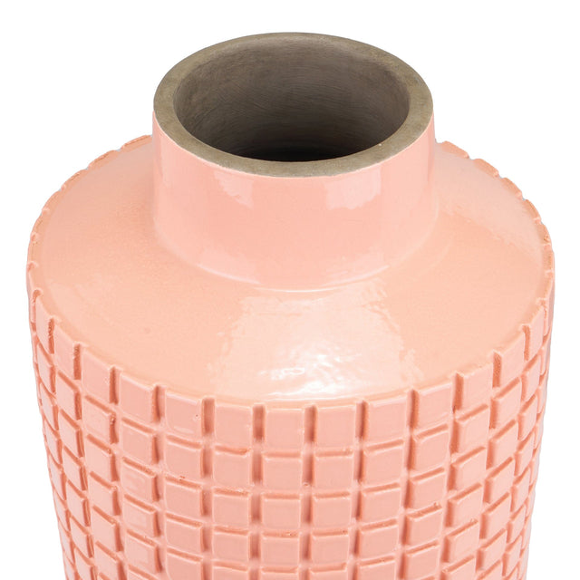 Ruma Apricot Square Stoneware Vase | Vases | Rūma