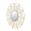 Ruma Gold Cane Effect Round Wall Mirror | Furniture | Rūma