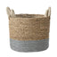 Ruma Banana Leaf Two Tone Set of  2 Natural and Grey Baskets | Home Accents | Rūma