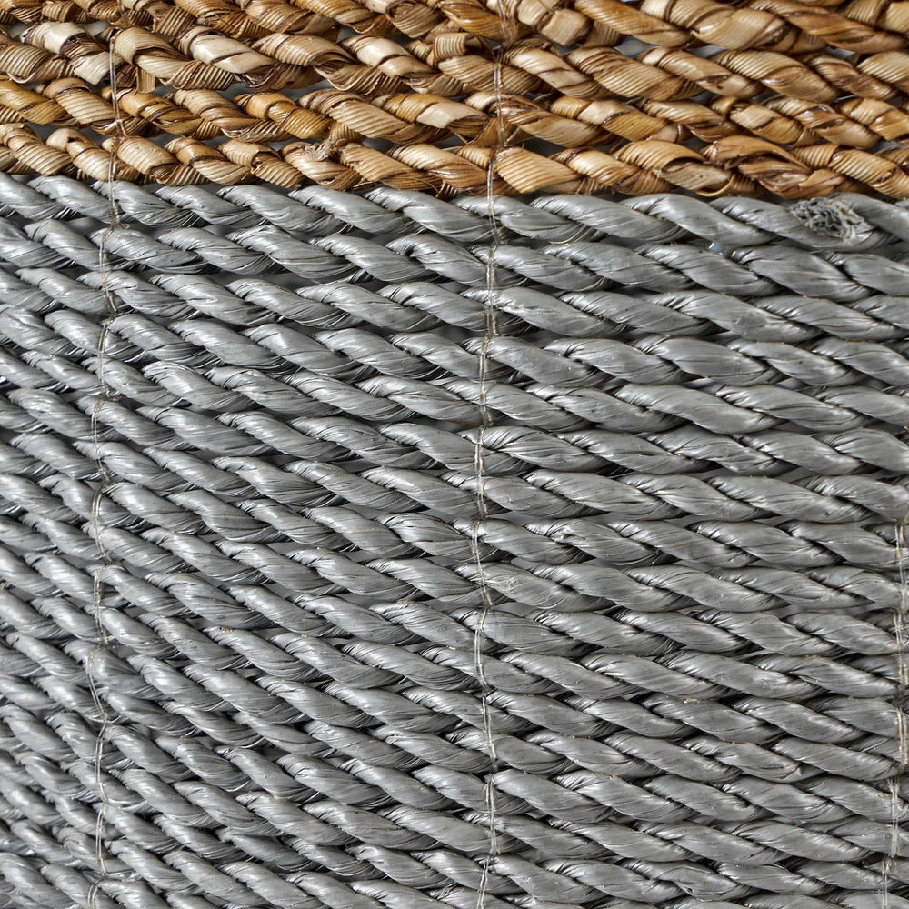 Ruma Banana Leaf Two Tone Set of  2 Natural and Grey Baskets | Home Accents | Rūma