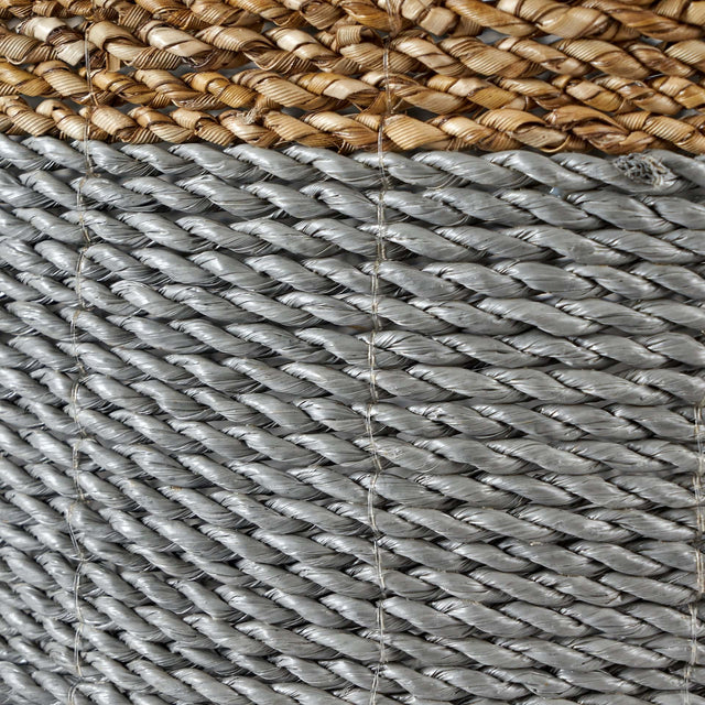 Ruma Banana Leaf Two Tone Set of  2 Natural and Grey Baskets | Home Accents | Rūma