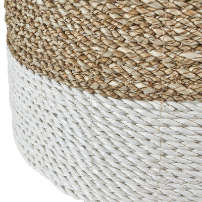 Ruma Banana Leaf Two Tone Set of  2 Natural and White Baskets | Home Accents | Rūma