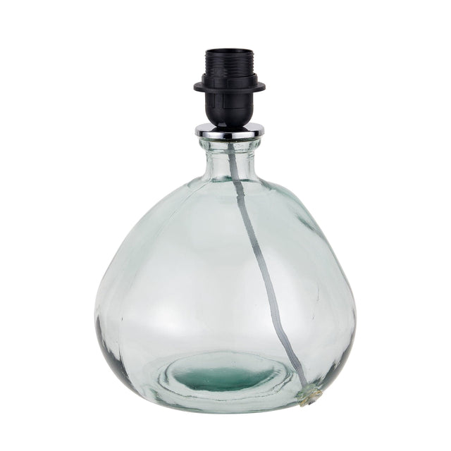 Ruma Clear Organic Shape Recycled Glass Table Lamp | Lighting | Rūma